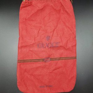 Vintage red felt GUCCI dust bag